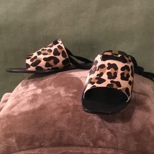NEW Kaanas Amazonas Leopard Print Sandal Wrap Slides 9M